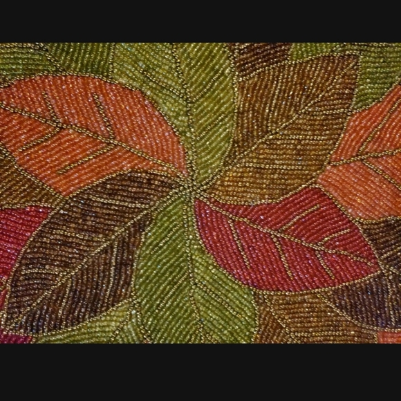 Pier 1 Holiday Pier One Beaded Fall Placemats Charger 5 Poshmark